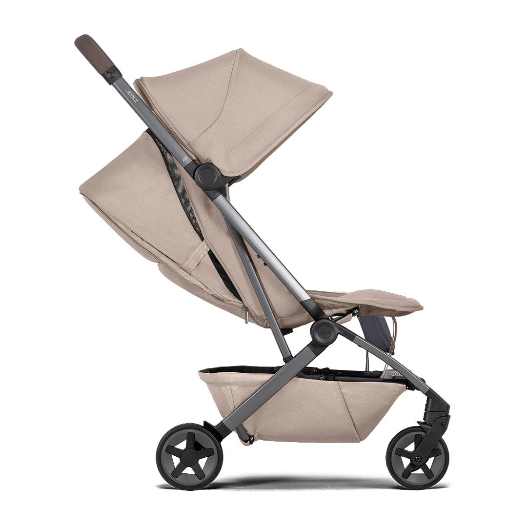 Joolz Aer2 Travel Stroller – Sandy Taupe Lightweight One-Hand Fold Pushchair