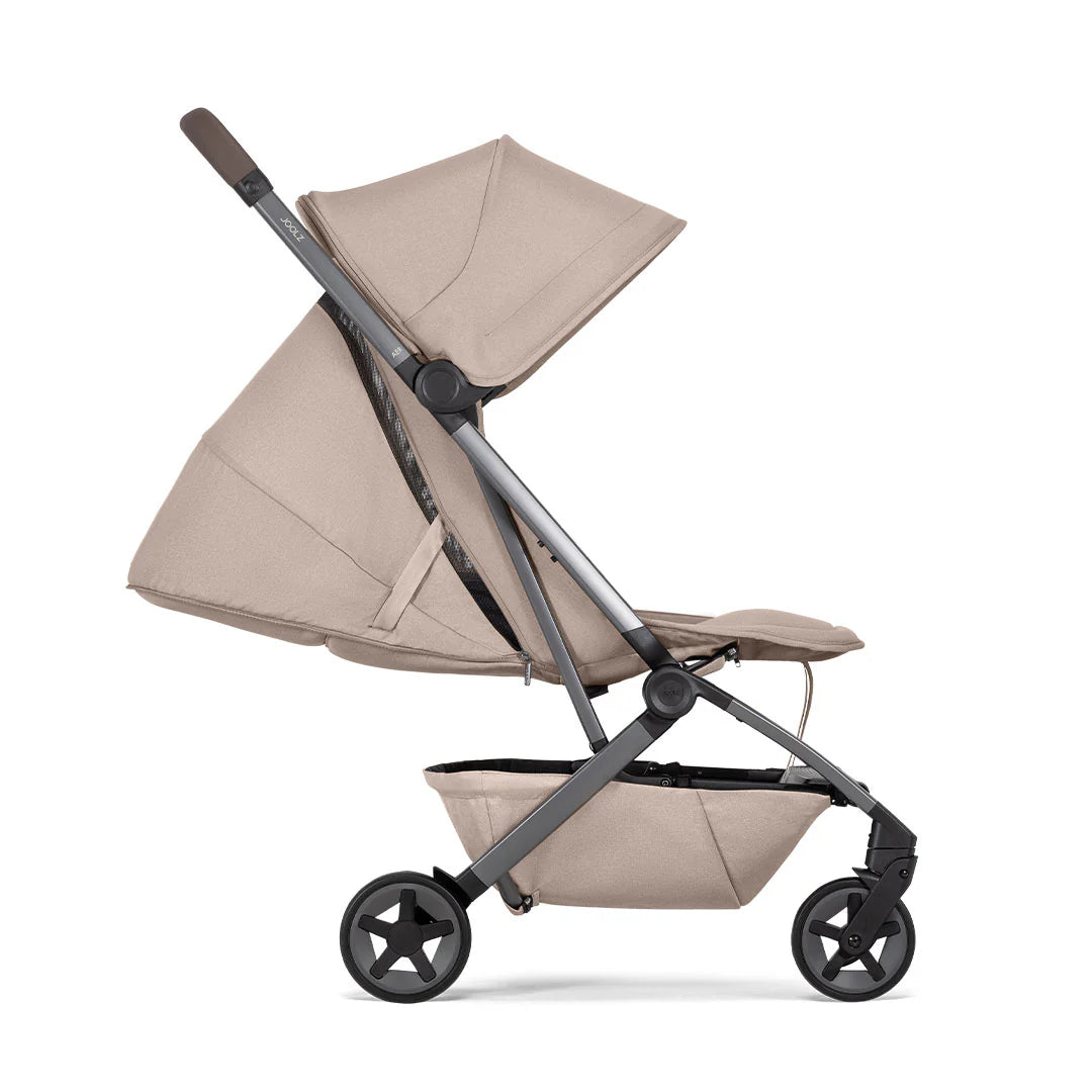 Joolz Aer2 Travel Stroller – Sandy Taupe Lightweight One-Hand Fold Pushchair